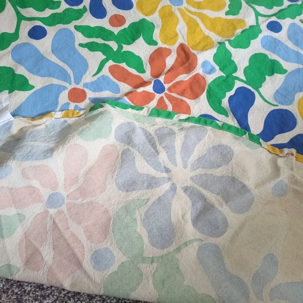 IKEA Pillerstarr Round 59” (150cm) Table Cloth Spread 100% Cotton Natural Fabric